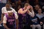 自己抱头懊恼！森林狼快攻3打1 迪文岑佐强上单臂滑翔扣篮扣飞